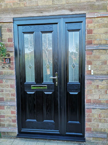 Black Traditional Composite Door Exterior