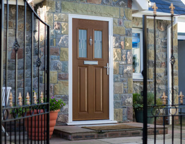 Woodgrain Effect Composite Door Exterior